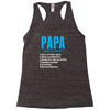 Papa Noun Definition Racerback Tank