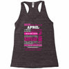 quens are born in april Racerback Tank