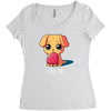 puppy love Women's Triblend Scoop T-shirt