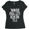 i'll never let you down Women's Triblend Scoop T-shirt