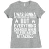 I blame the Fire Nation for my laziness Ladies Fitted T-Shirt