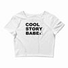 cool story bro t shirt small funny awesome meme nerdy geeky humor frat Crop Top