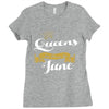 queens are born in june Ladies Fitted T-Shirt