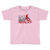 eat sleep bmx repeat Toddler T-shirt