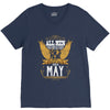 All Men Are Created Equal But Only The Best Are Born In May V-Neck Tee
