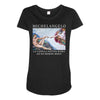 Michelangelo Creation of Adam Maternity Scoop Neck T-shirt