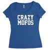 crazy mofos Women's Triblend Scoop T-shirt