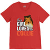 This Girl Loves Her Collie V-Neck Tee