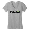 Panda Write T-Shirt Women's V-Neck T-Shirt