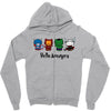 hello avengers Zipper Hoodie