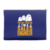 cant scare me im sales engineer halloween Accessory Pouches