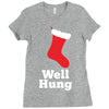 well hung Ladies Fitted T-Shirt