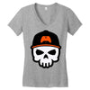 skull gaming Women's V-Neck T-Shirt