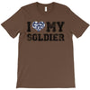 i love my soldier navy camouflage T-Shirt