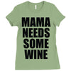 mamma needs some vino divertente Ladies Fitted T-Shirt
