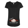 November Peeking Out Baby Boy Maternity Scoop Neck T-shirt