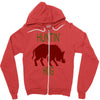 hantin hog Zipper Hoodie