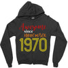 awesome since november 1970 Zipper Hoodie