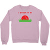 disc golf dirty sex joke pun ground penetration Crewneck Sweatshirt