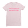 on wednesdays we smash the patriarchy Ladies Fitted T-Shirt