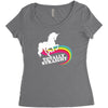 totally straight funny rainbow unicorn gay pride novelty fashion Women's Triblend Scoop T-shirt