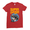 super chicken dinner Ladies Fitted T-Shirt