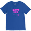 I Love Him V-Neck Tee