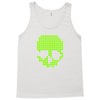 skull pixels t shirt cool funny Tank Top