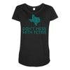 don't mess with tetris Maternity Scoop Neck T-shirt