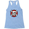 comic skull Racerback Tank