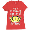 purrfect day Ladies Fitted T-Shirt