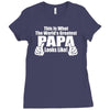 what world's greatest papa Ladies Fitted T-Shirt