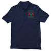 ugly sweater dinosour Men's Polo Shirt