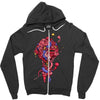 upset stomach Zipper Hoodie