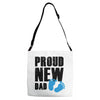 proud new boy Adjustable Strap Totes