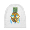 pineapple sunbathe Baby Beanies