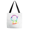 colorful music man Tote Bags