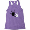 rabbit hand shadow Racerback Tank