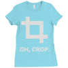 oh crop Ladies Fitted T-Shirt