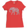 elephant filled pattern cool Ladies Fitted T-Shirt