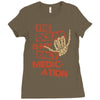 ocean is the only medication Ladies Fitted T-Shirt