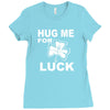 hug me for luck Ladies Fitted T-Shirt
