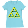 triforce illusion zelda Ladies Fitted T-Shirt