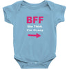 she thinks i'm crazy Baby Onesie