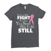 the lord will fight for you, you need only to be still Ladies Fitted T-Shirt