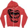 monkey face Zipper Hoodie