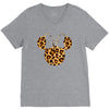 Minnie Mouse Leopard V-Neck Tee