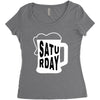 Saturday Beer Women's Triblend Scoop T-shirt