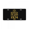 kings are born in 1974 License Plate