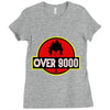 Over 9000 DBZ Vegeta Ladies Fitted T-Shirt
